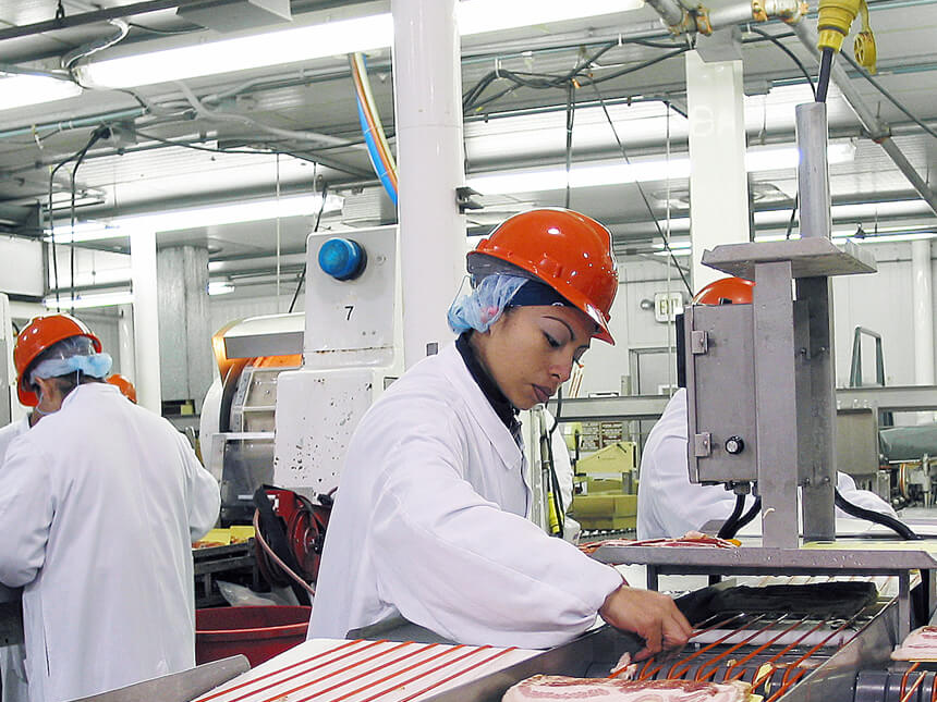 Aluminum housing LED tri-proof light for meat processing factory