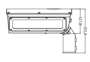 LED Conveyor Lamp dimensional drawing 2