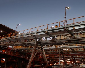 LED conveyor light mining project