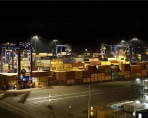 LED flood light project container terminal