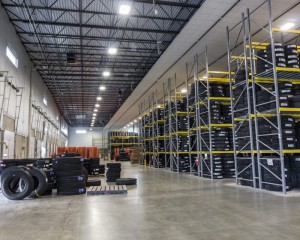 LED high bay project tire warehouse