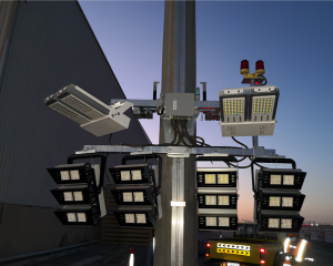 LED high mast light project installation