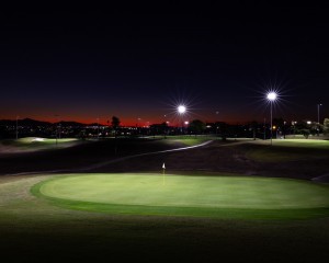 LED sports light golf course lighting project