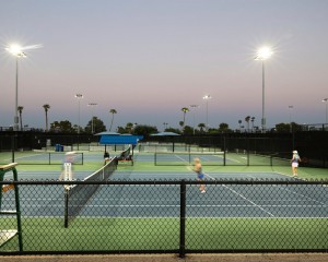 LED sports light project tennis court