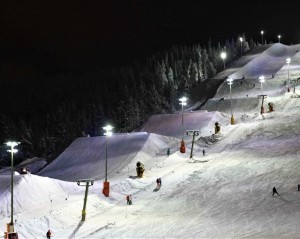 LED sports lighting project ski resort