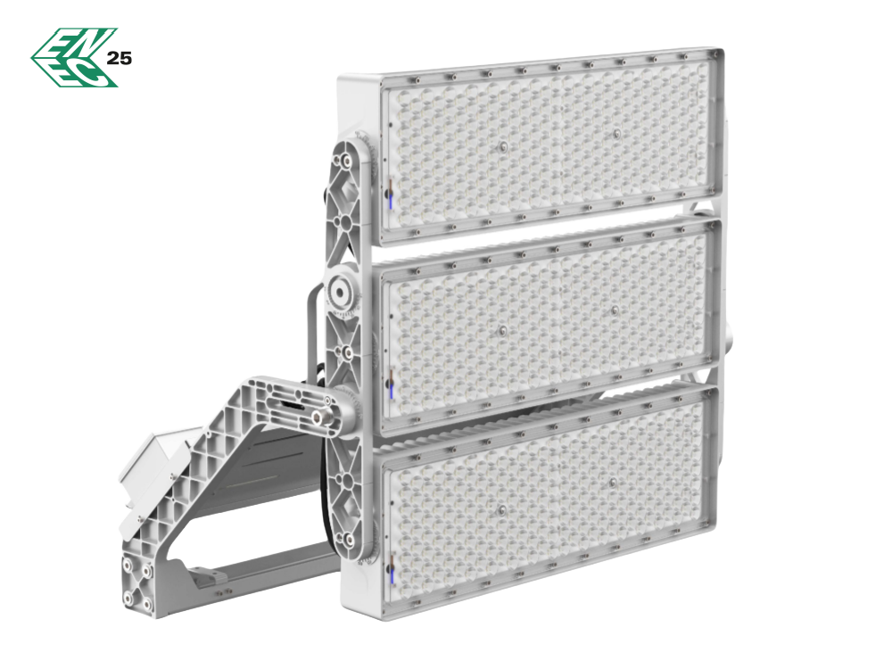 Luminarias deportivas LED modulares para transmisiones en vivo en HD Certificado pela ENEC