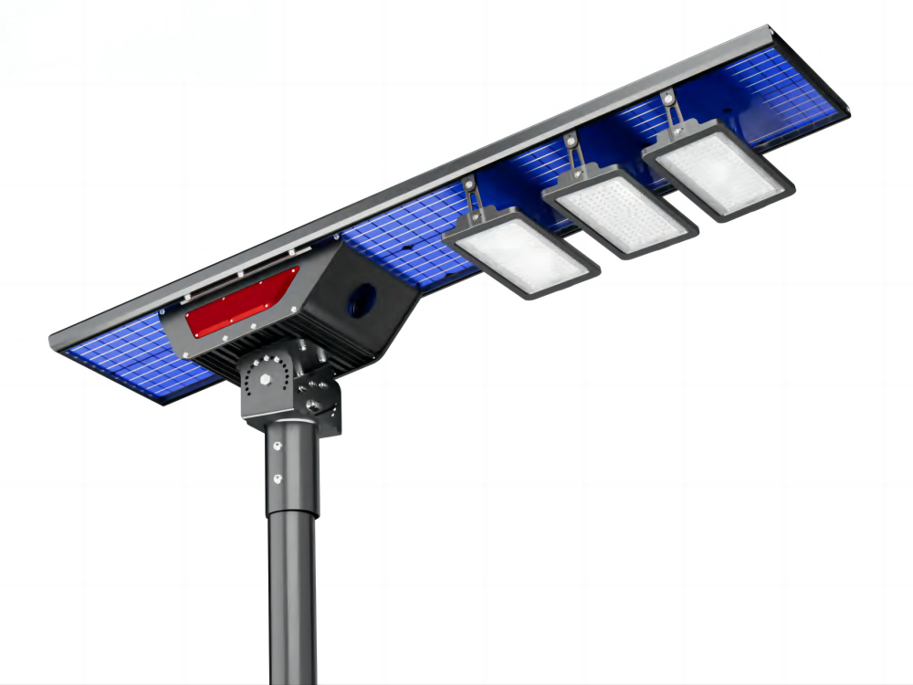Solar LED Street Light Two Sides Solar Absorb- BIFacial